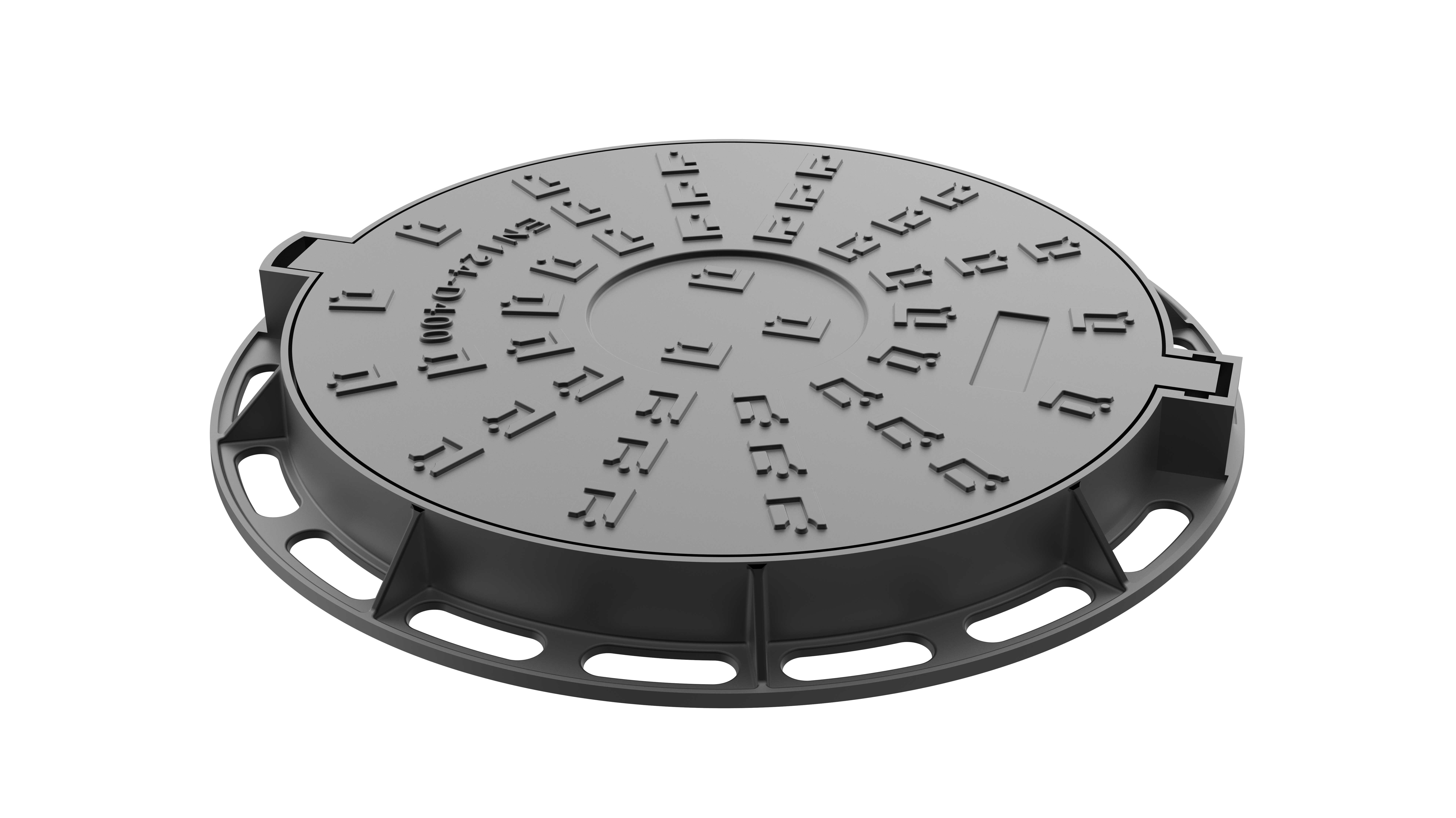 2-2 Round Manhole Cover B125 Spain Model 30 kg.332