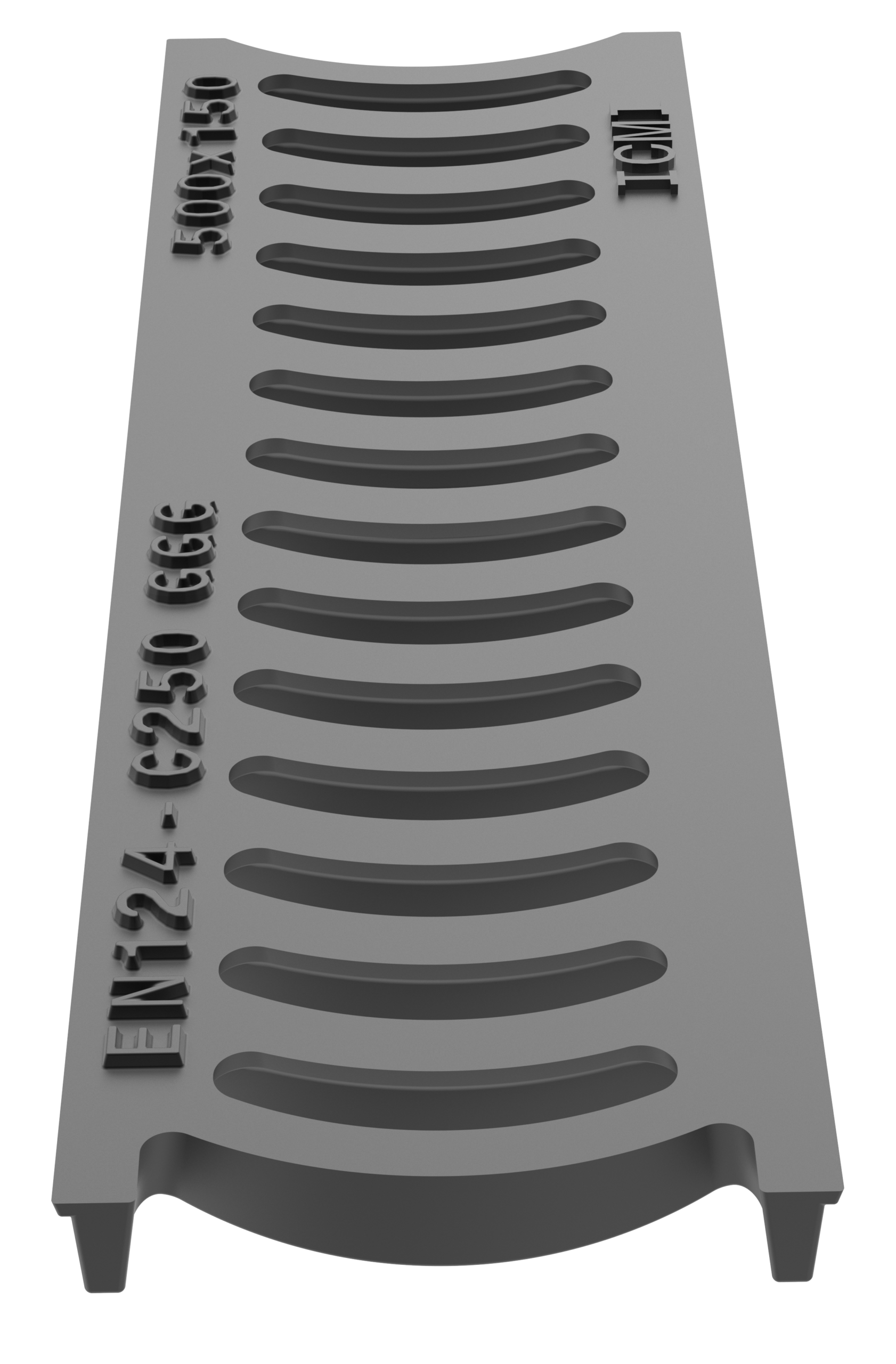 Grating 150 mm Curved ICMI logo.245 copy
